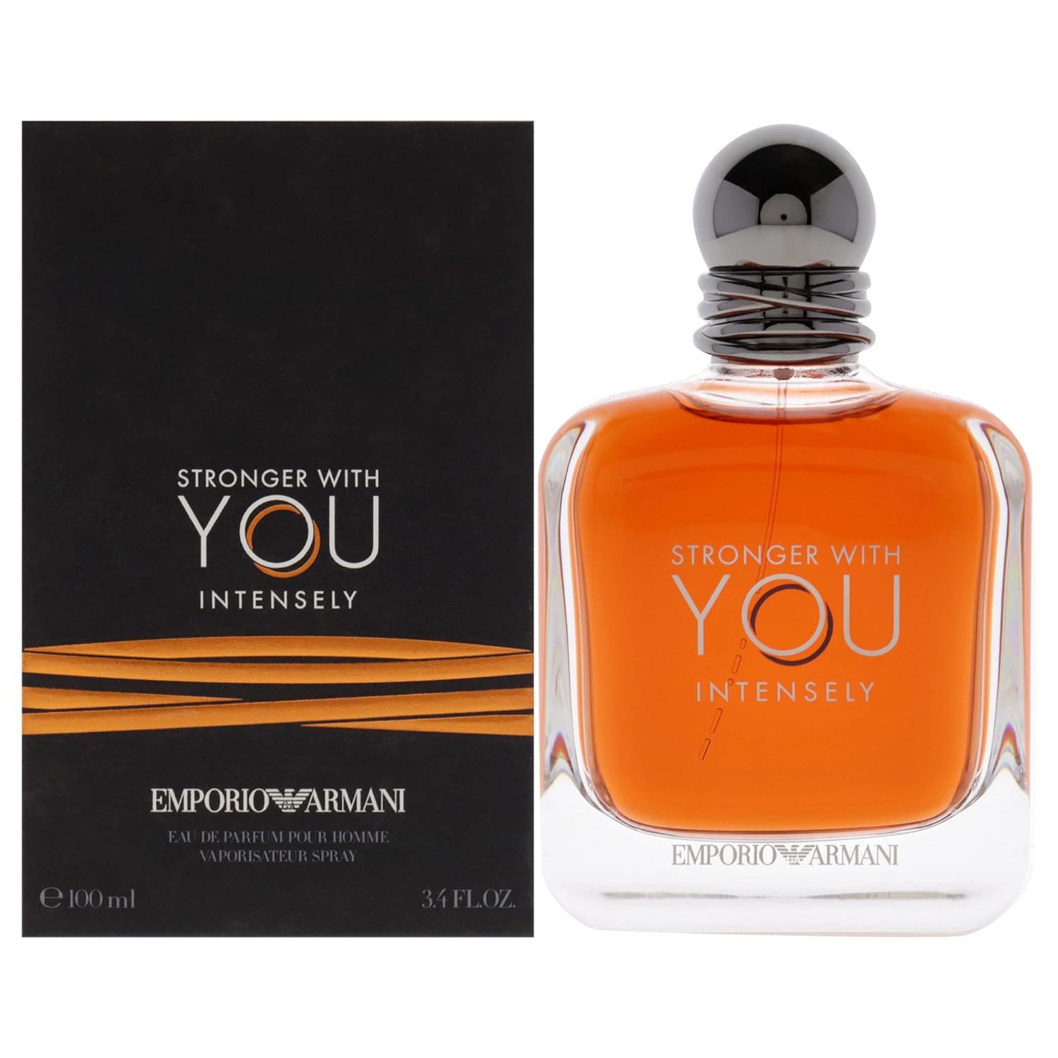Stronger With You Intensely for Men Eau De Parfum, Clean, 3.4 Fl Oz By  GIORGIO ARMANI Emporio