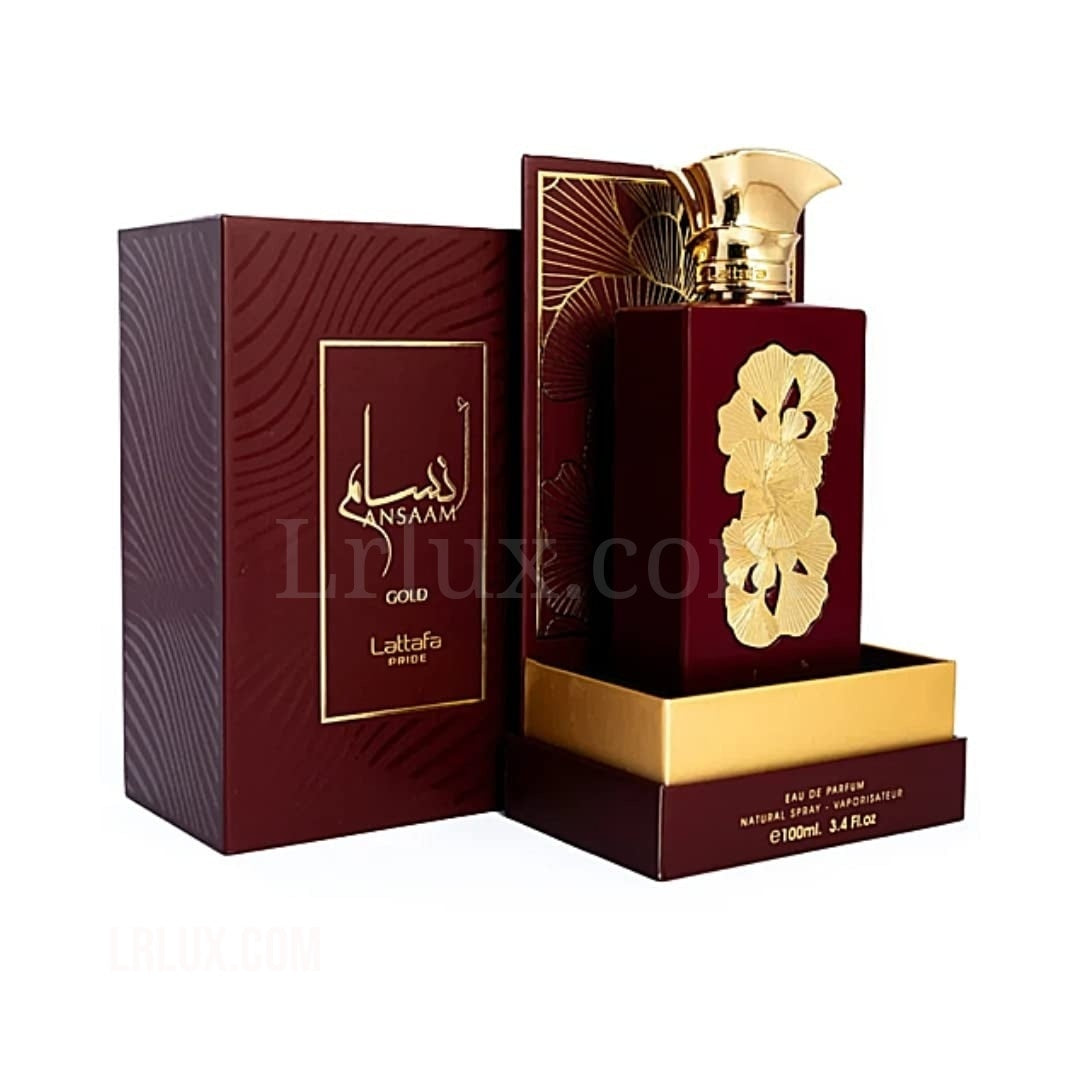 Ansaam Gold Eau De Parfum Spray for Unisex, 3.4 Ounce