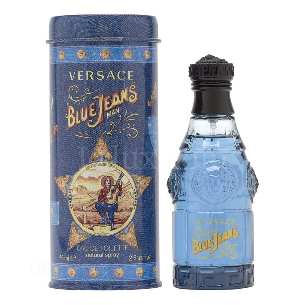 Blue Jeans for Men 2.5 oz  by Versace Eau de Toilette Spray