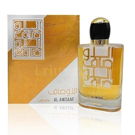 Al Awsaf Eau de Parfum Spray for Men, 3.4 Ounce by Lattafa