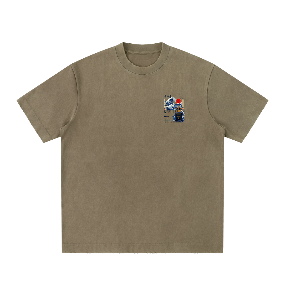 Heavyweight Vintage Washed Frayed T-Shirt
