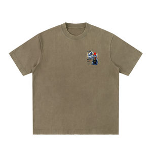 Heavyweight Vintage Washed Frayed T-Shirt