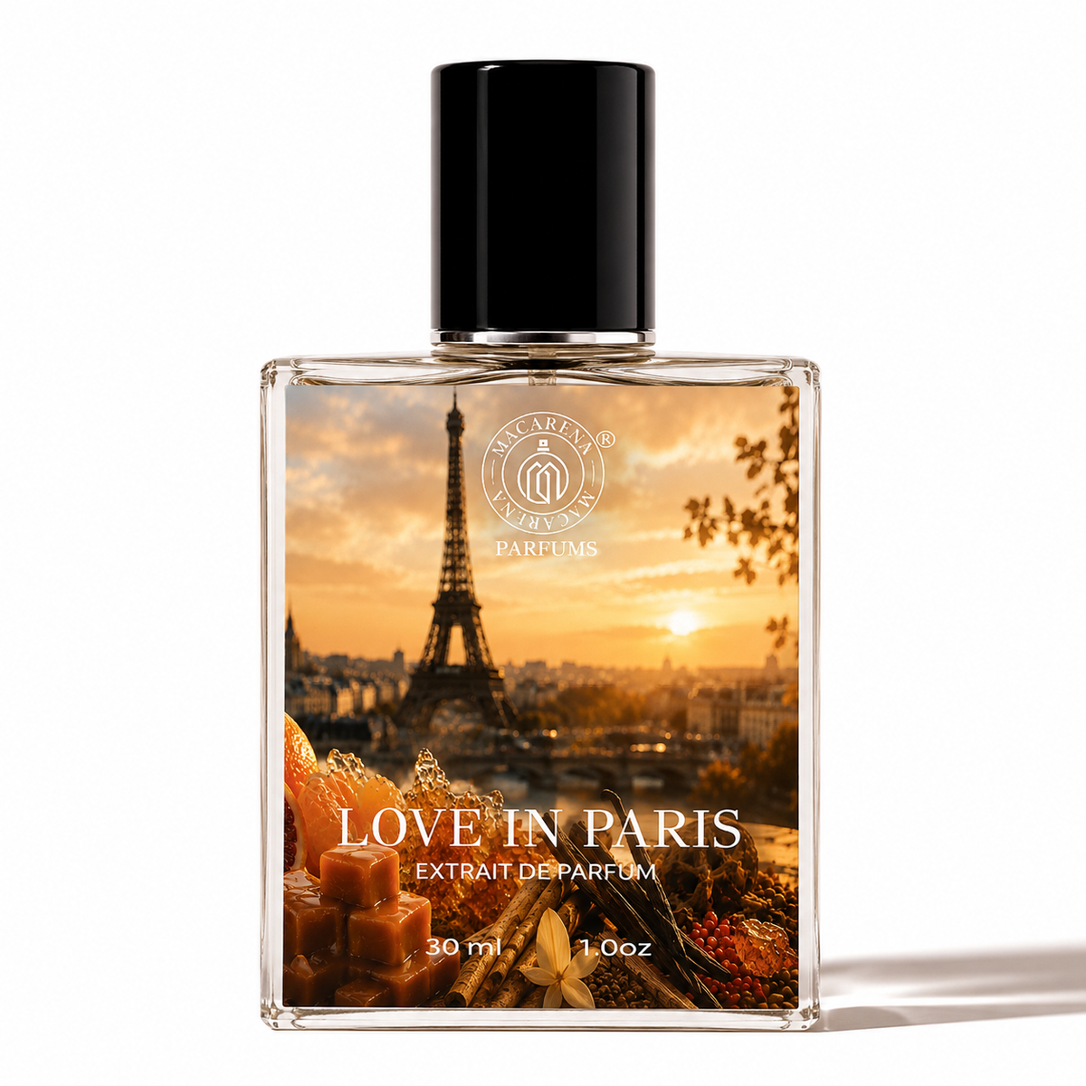 LOVE IN PARIS 30ml EXTRAIT DE PARFUM by MACARENA . INSPIRED BY LOST IN PARIS ROJA ( PRE ORDER YOUR  BOTTLE  SHIPPING 9.8.2026 )
