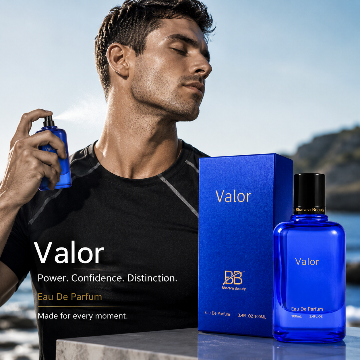 Valor for men By Bharara Beauty 3.4 oz EDP