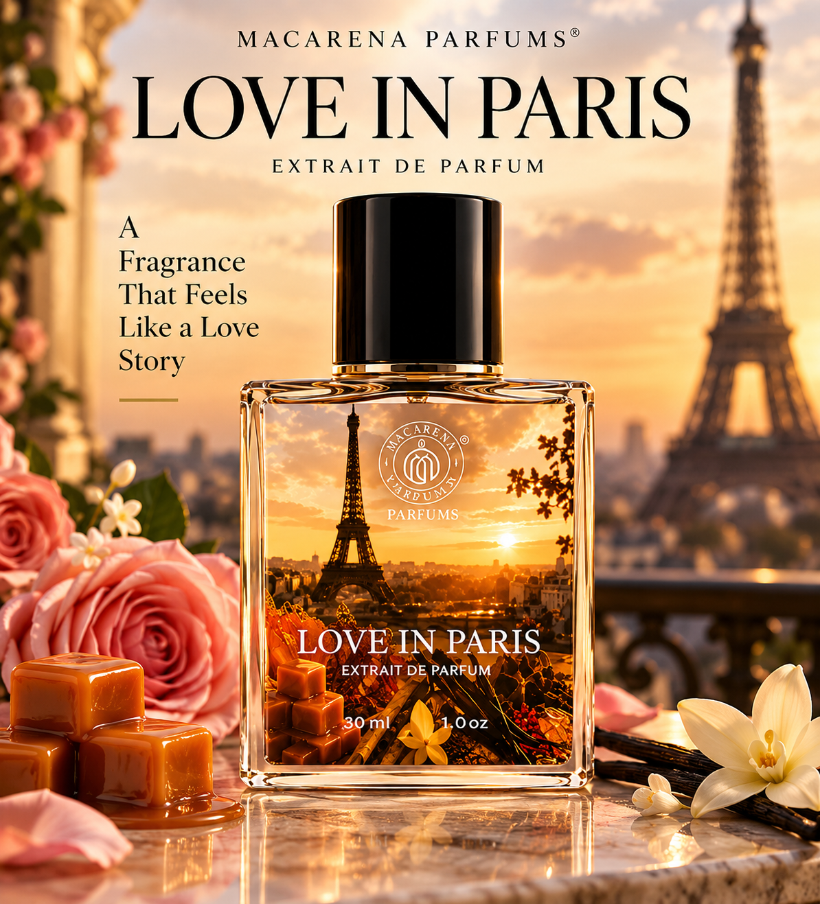 LOVE IN PARIS 30ml EXTRAIT DE PARFUM by MACARENA .