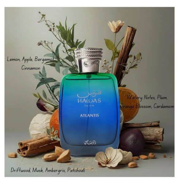 Hawas  Atlantis  for men 3.4 OZ edp  By Rasasi