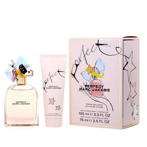 Perfect  by Marc Jacobs Eau De Parfum Spray pcs set 3.4 oz & Body Lotion 2.5 oz - Lrlux.com