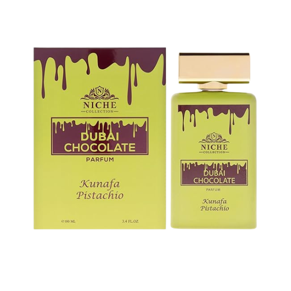 Khalis Niche Dubai Chocolate Perfume Pistachio Kunafa  Edp 3.4 oz