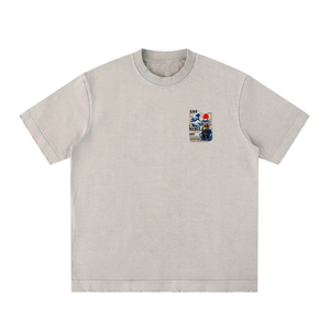 Heavyweight Vintage Washed Frayed T-Shirt