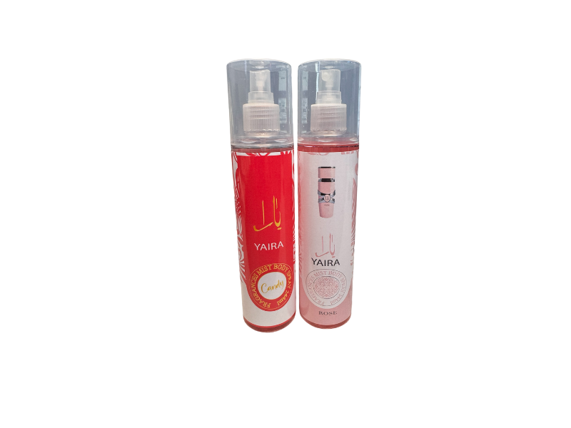 YAIRA CANDY & YAIRA ROSE BODY MIST 200  ML EACH