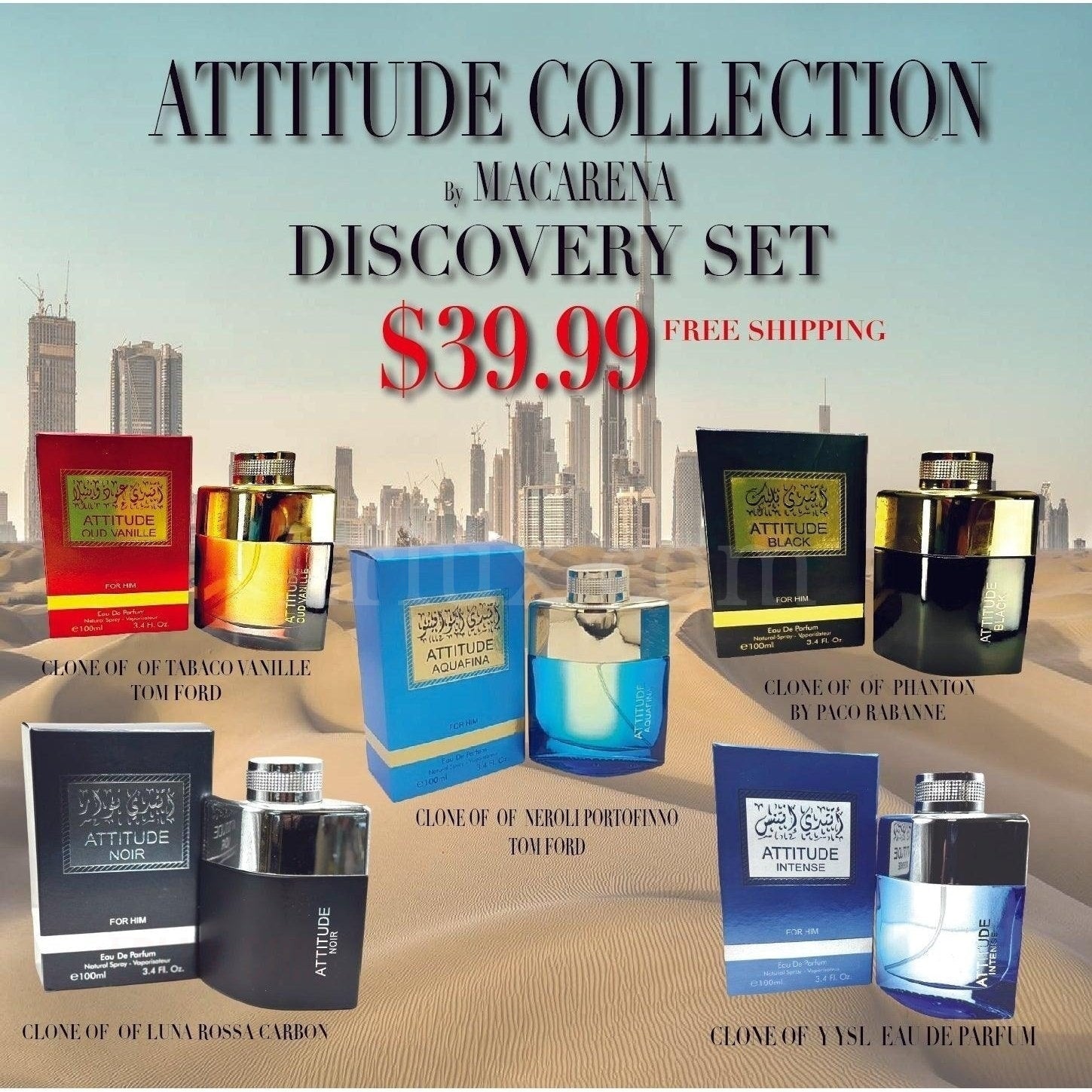 ATTITUDE DISCOVERY COLLECTION 5 PCS - Lrlux.com