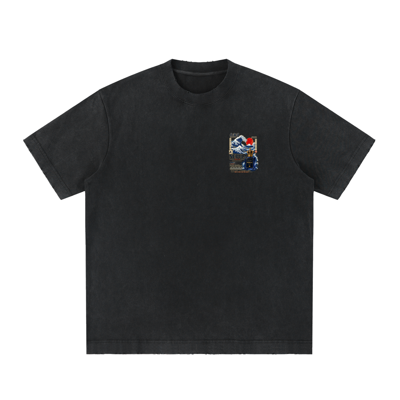 Heavyweight Vintage Washed Frayed T-Shirt