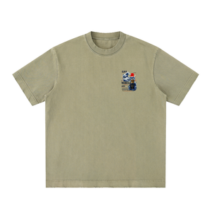 Heavyweight Vintage Washed Frayed T-Shirt