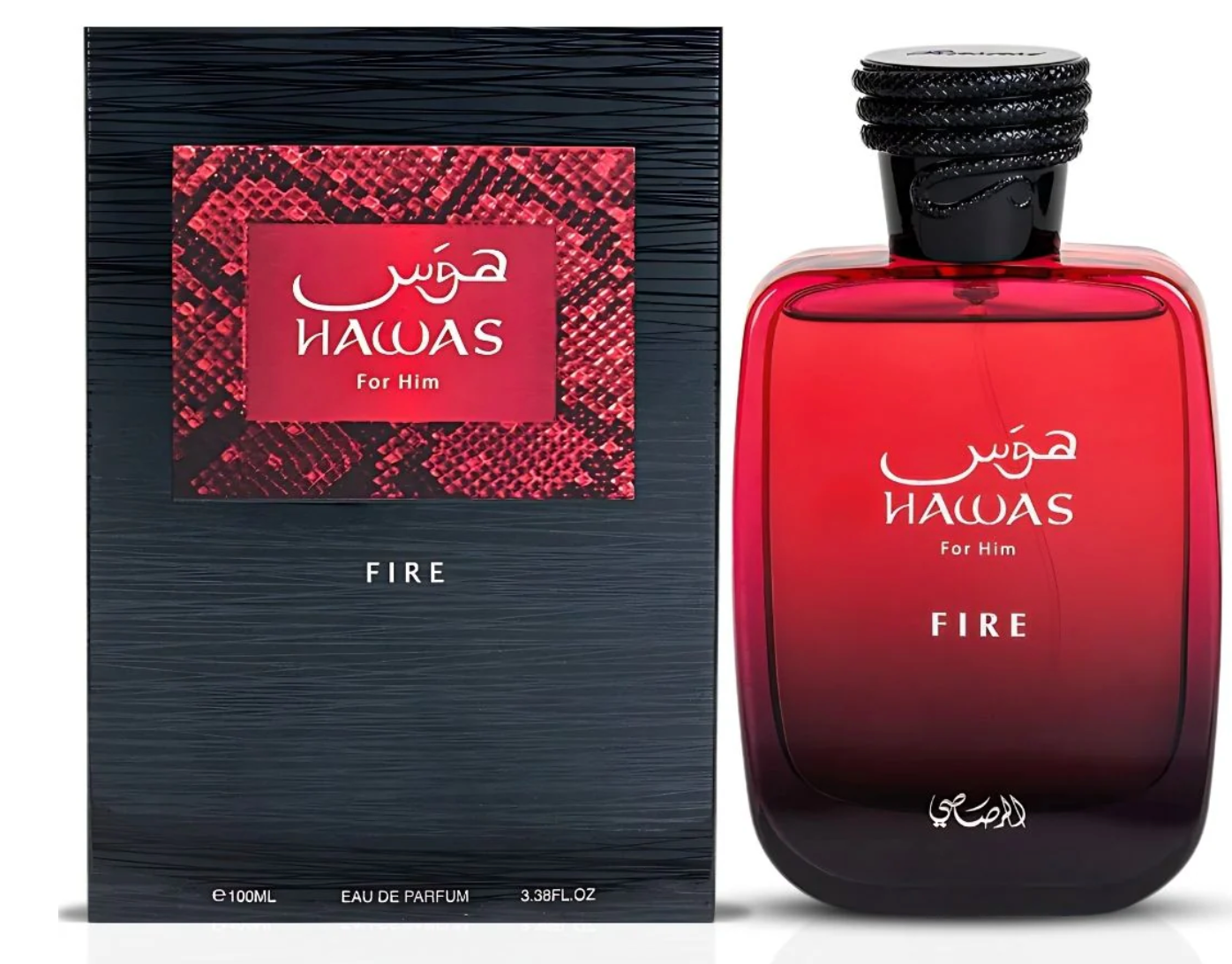 Hawas Fire For Him Eau De Parfum Spray 100ML (3.4 OZ) By Rasasi - Lrlux.com