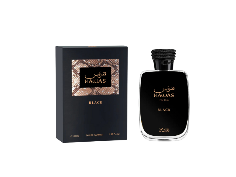 香水(男性用) Rasasi Hawas Black Rasasi Men's Hawas Black EDP Spray 3.3 oz (100ml) Fragrances