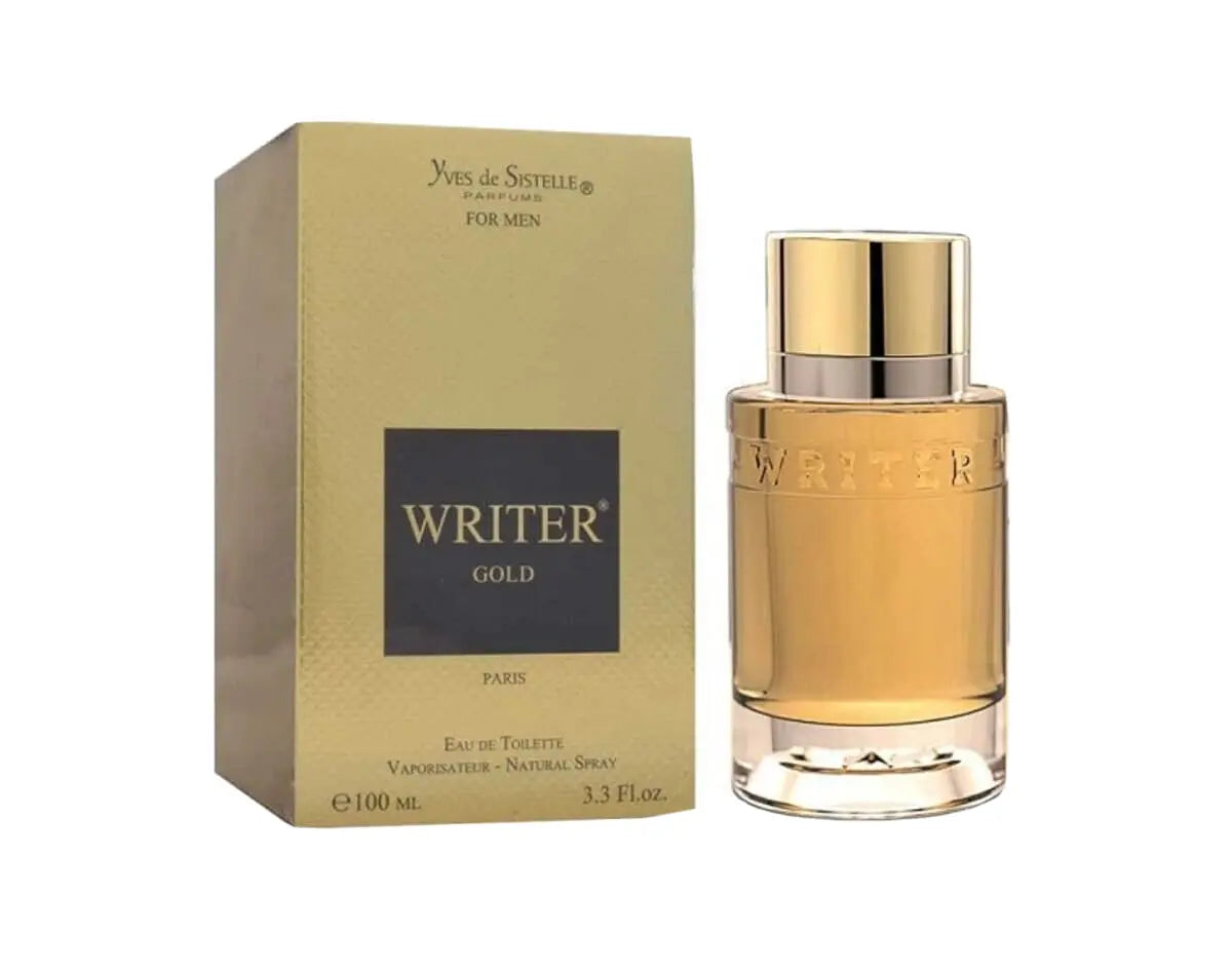 Writer Gold Perfume  Edp for Men 3.4oz 100ml by Cyrus - Lrlux.com