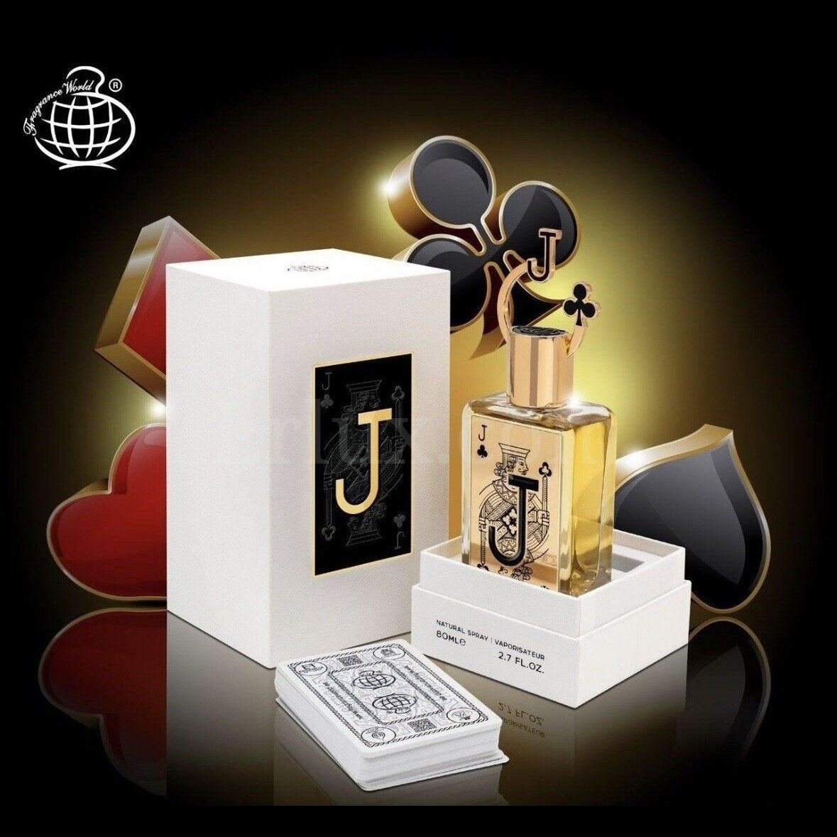 Jack Of Clubs EDP Perfume By Fragrance World 2.7 oz 80ml 🥇