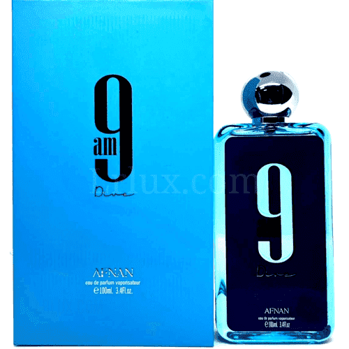 9AM Dive By Afnan Eau De Parfum Spray Unisex 3.4 Oz / 100 ml NEW ITEM - Lrlux.com